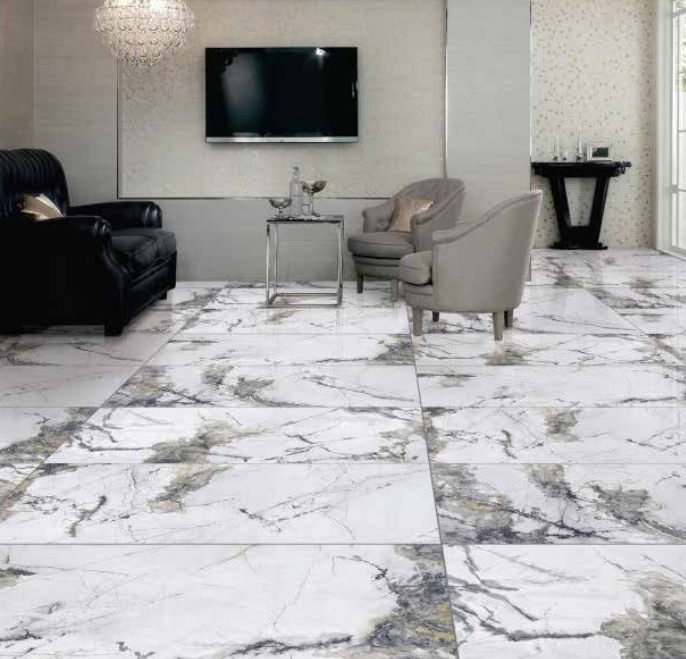 Isere - Gris - 60 x 120 cm - Poli Brillant