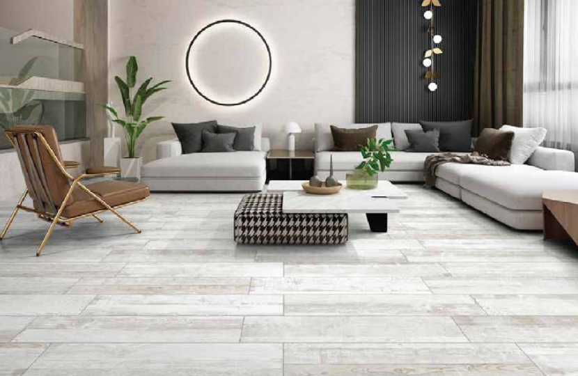 Palm Food Ice - 20x120 cm - Effet Parquet