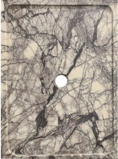 Receveur de douche en marbre lilas (Commande spéciale)