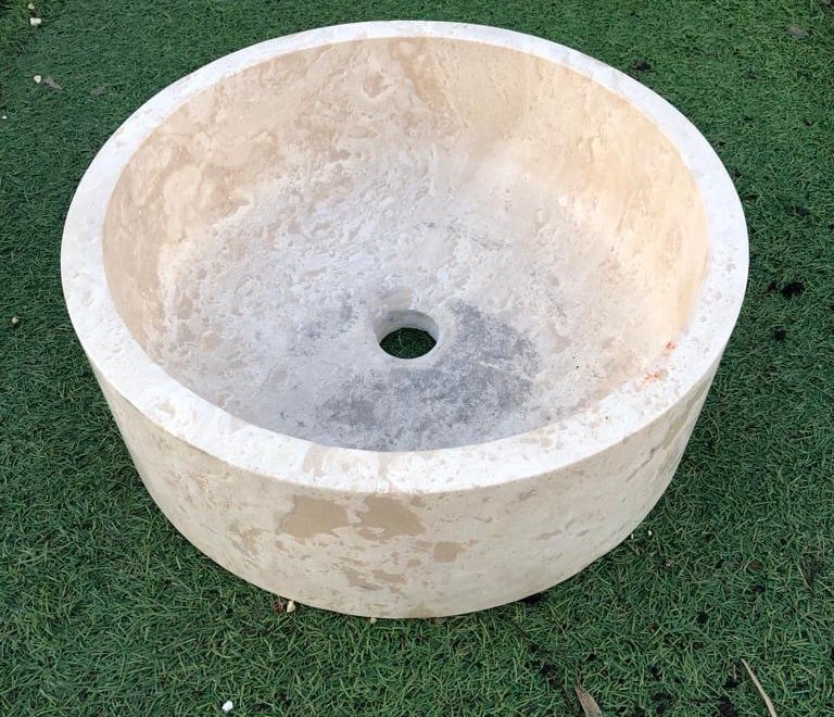 Vasque en Travertin Light (S) - 42 x 15 cm