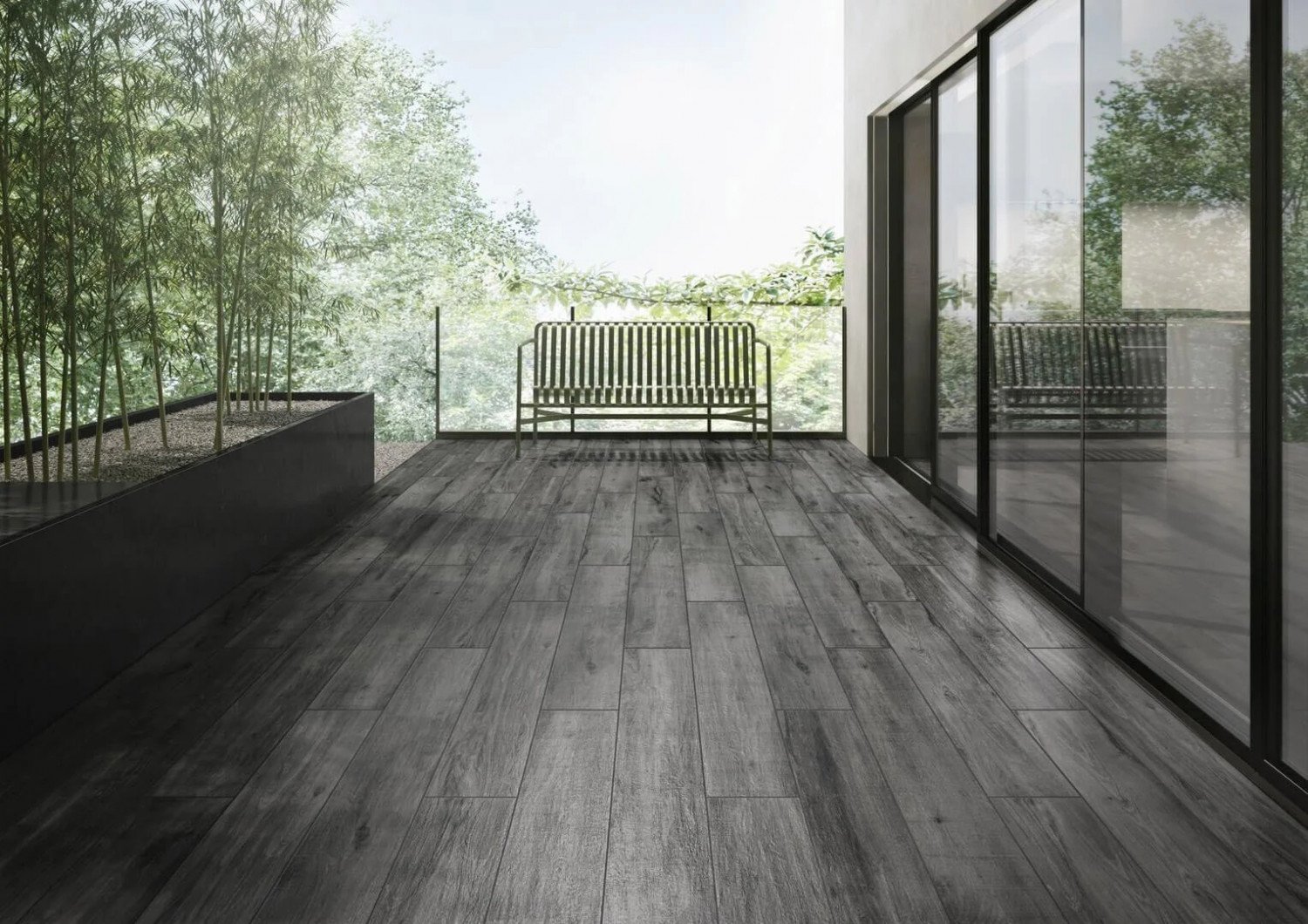 Vitra - Aspenwood Dark Gray   20 x 120 cm