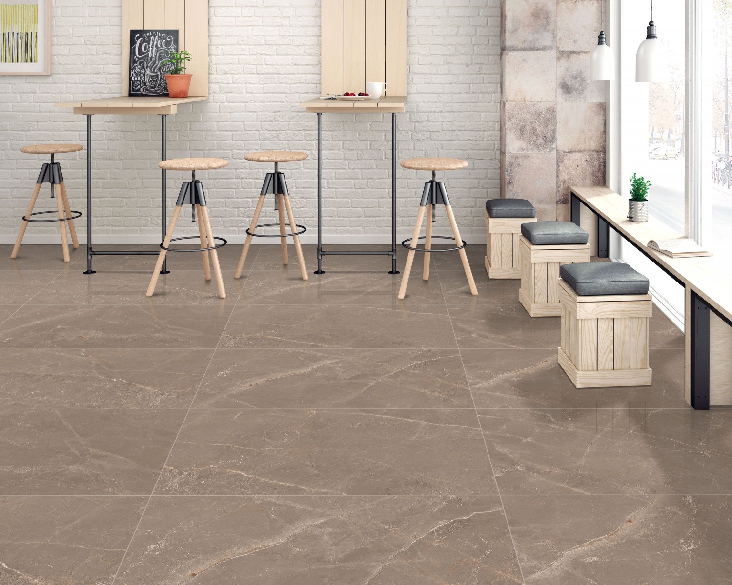 Tulip Brown Dessins    120 x 60 cm