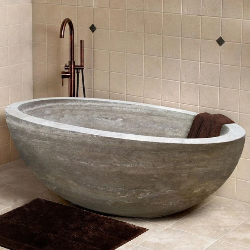 Baignoire Travertine Silver Light (Commande spéciale)